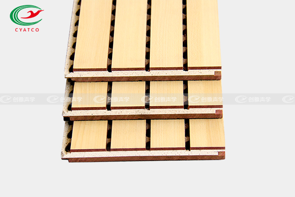 三层复合槽木吸声板